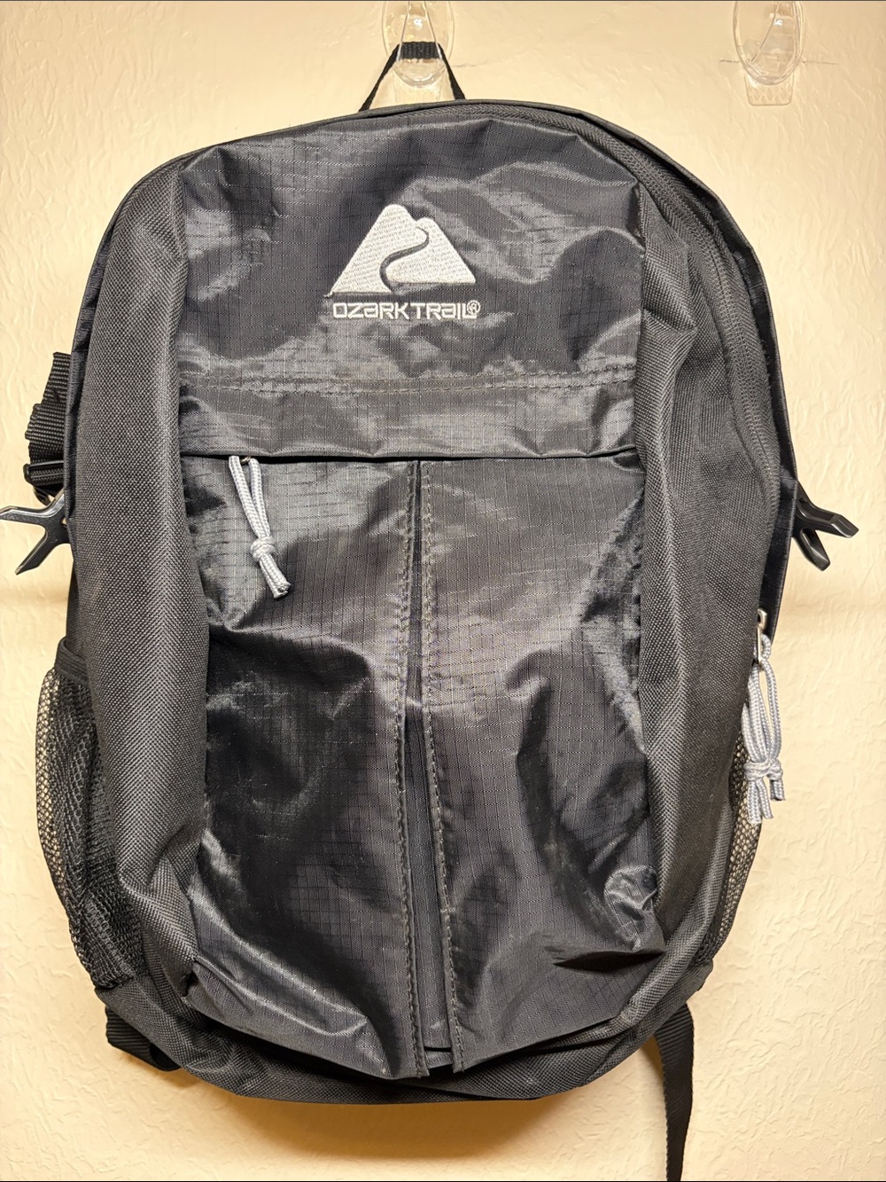 Ozark Trail Black and Gray Men's Backpack with Logo